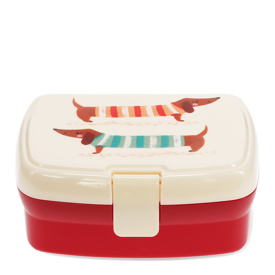 Rex London Lunch box with tray - Sausage Dog-30705
