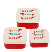 Rex London Snack boxes (set of 3) - Sausage Dog-30711