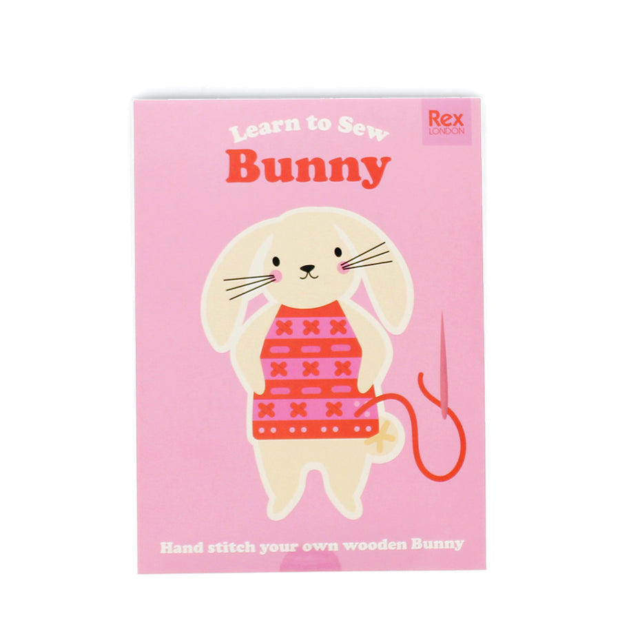 Rex London Learn to sew wooden hand-stitch set - Bunny-30874