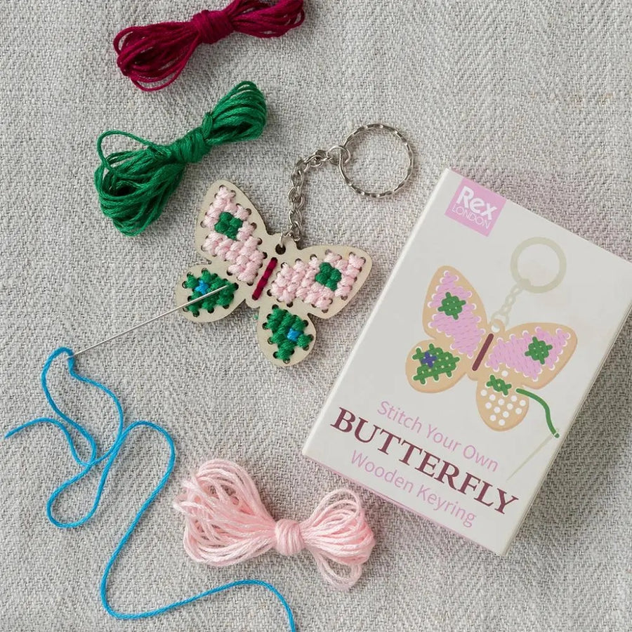 Rex London Stitch your own keyring - Butterfly 31027