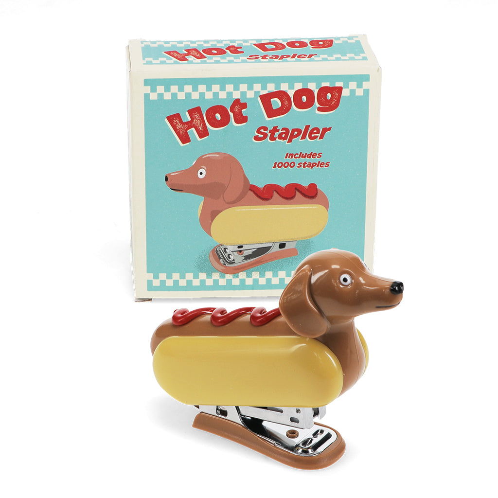 Rex London Mini Stapler with 1000 Staples - Hot Dog-31175