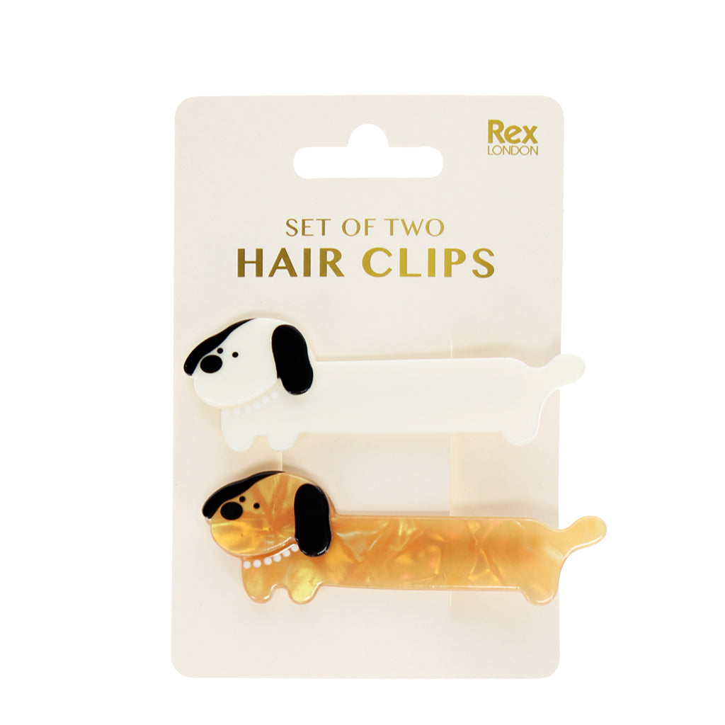 Rex London Hair Clips (Set Of 2) - Sausage Dogs - 31190