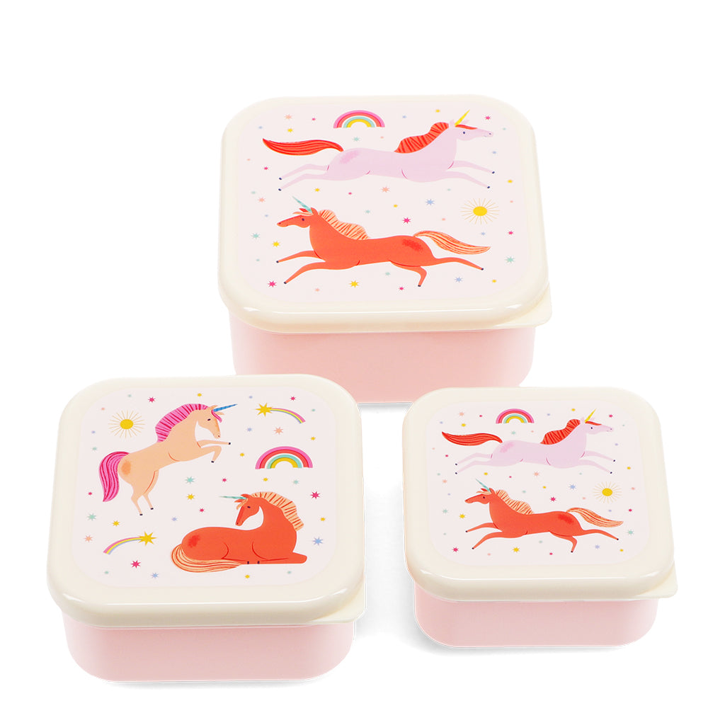 Rex London Snack boxes (set of 3) - Unicorn-31196