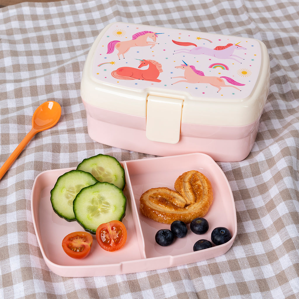 Rex London Lunch box with tray - Unicorn-31197
