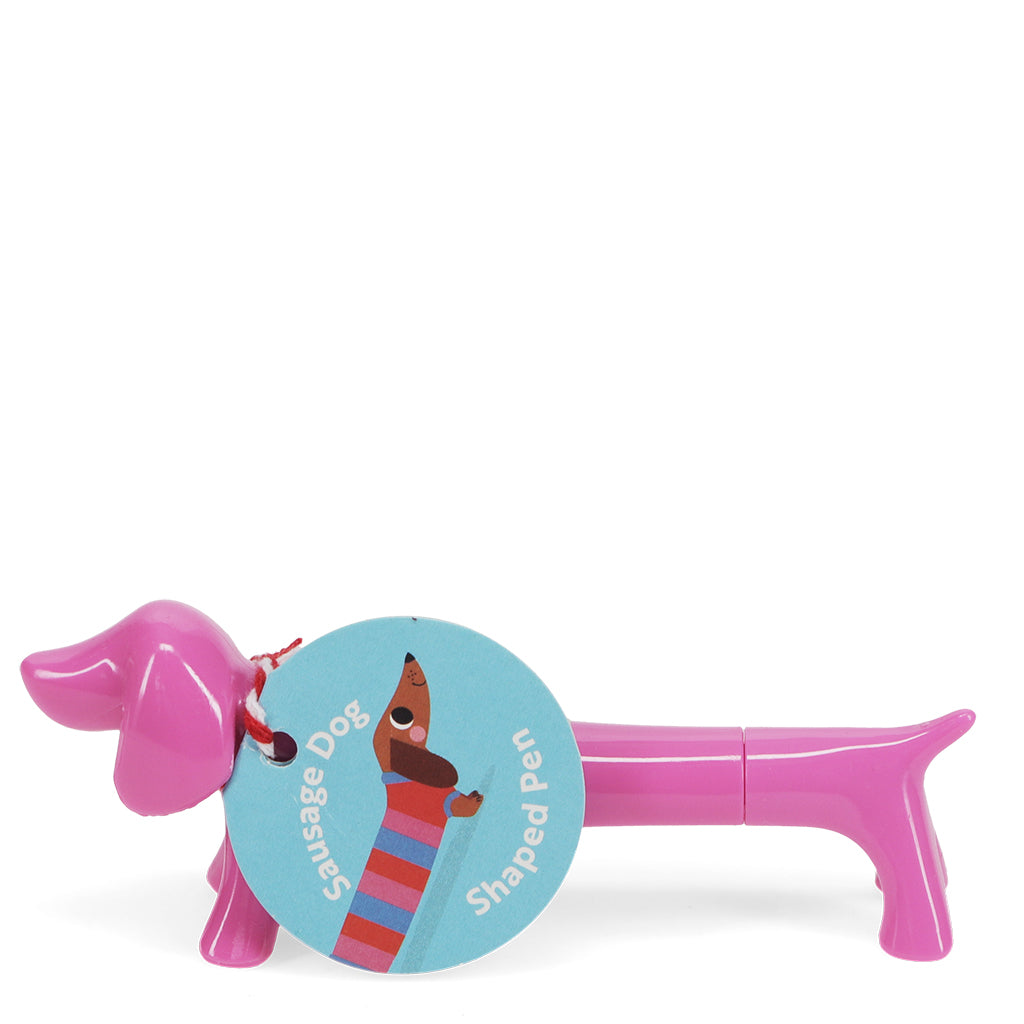 Rex London Sausage Dog Shaped Pen - Pink - 31223