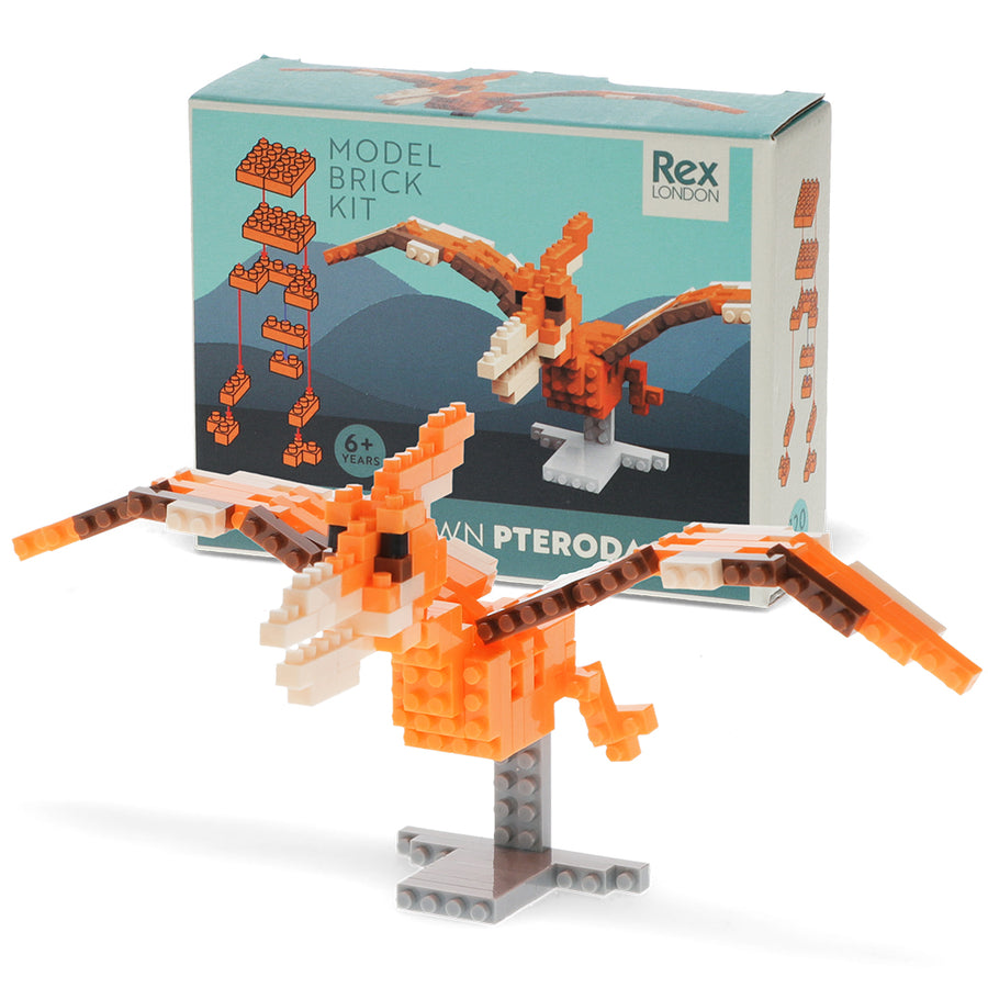 Rex London Build Your Own Dinosaur Model Brick Kit - Pterodactyl - 31231