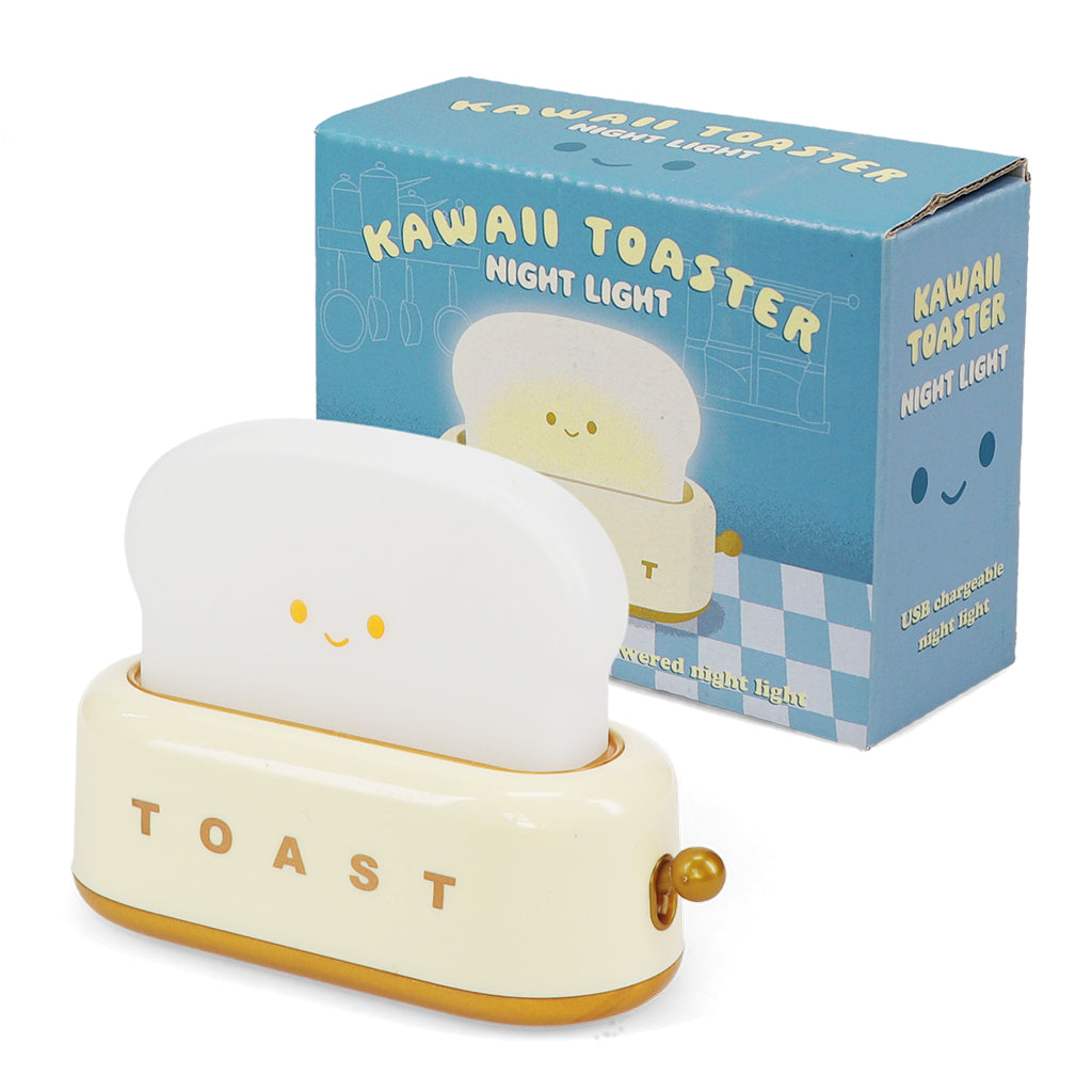 Rex London Usb Rechargeable Dimmable Night Light - Kawaii Toaster - 31321