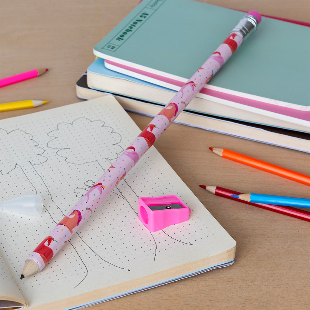 Rex London Jumbo Pencil With Sharpener - Unicorn - 31339