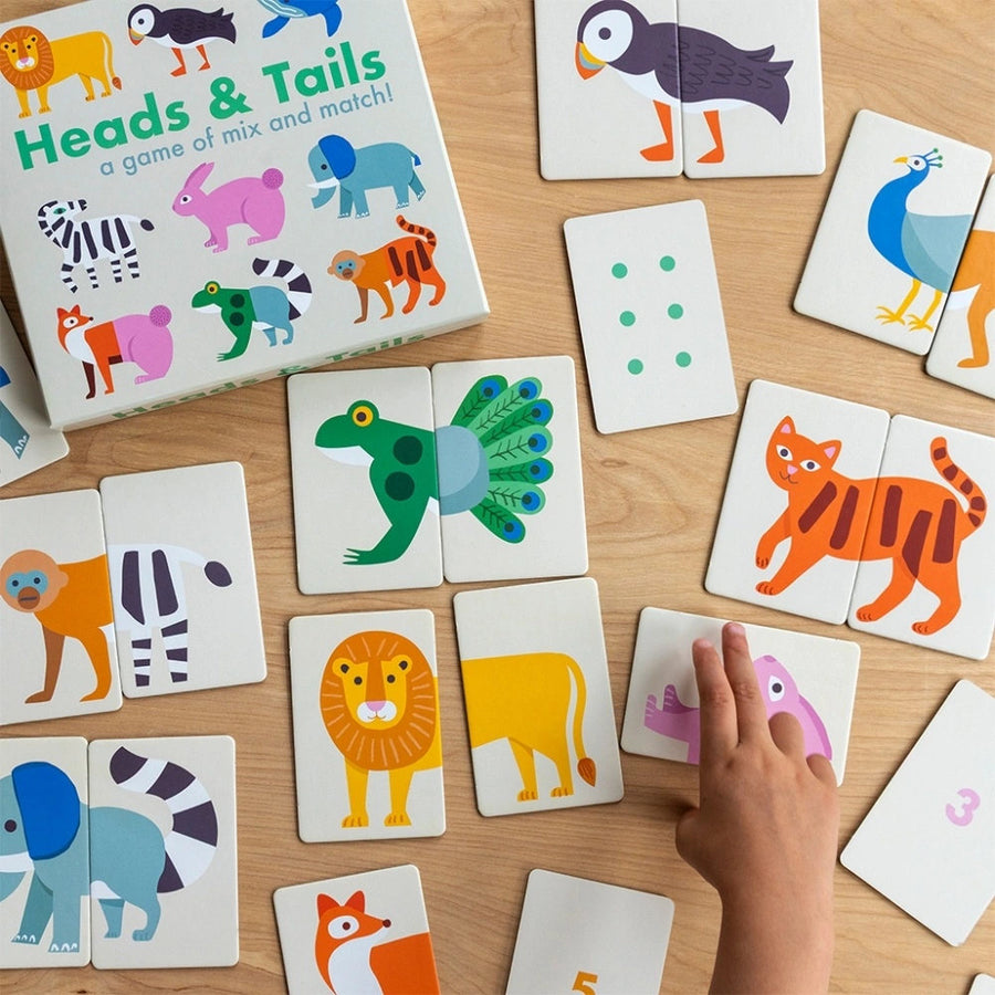 Rex London - Heads And Tails Game (24 Pieces) - Animals - 31514