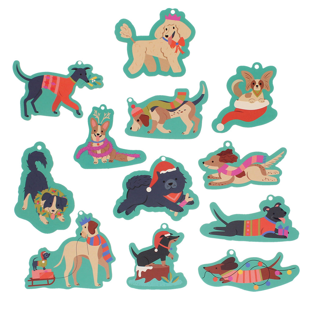 Rex London Christmas Gift Tags (Pack Of 12) - Festive Friends - 31528