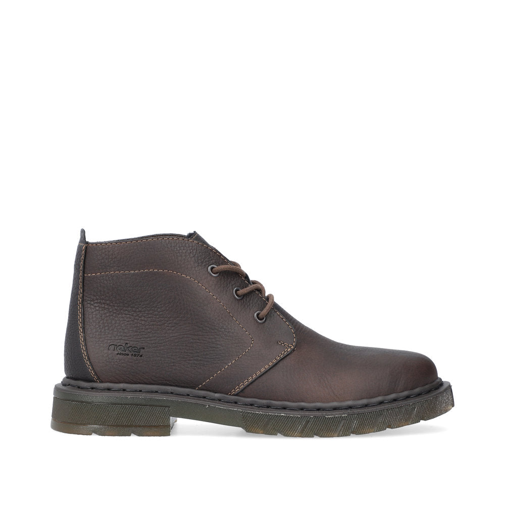 Rieker 31640-25 Mens Warm Lined Brown Boots