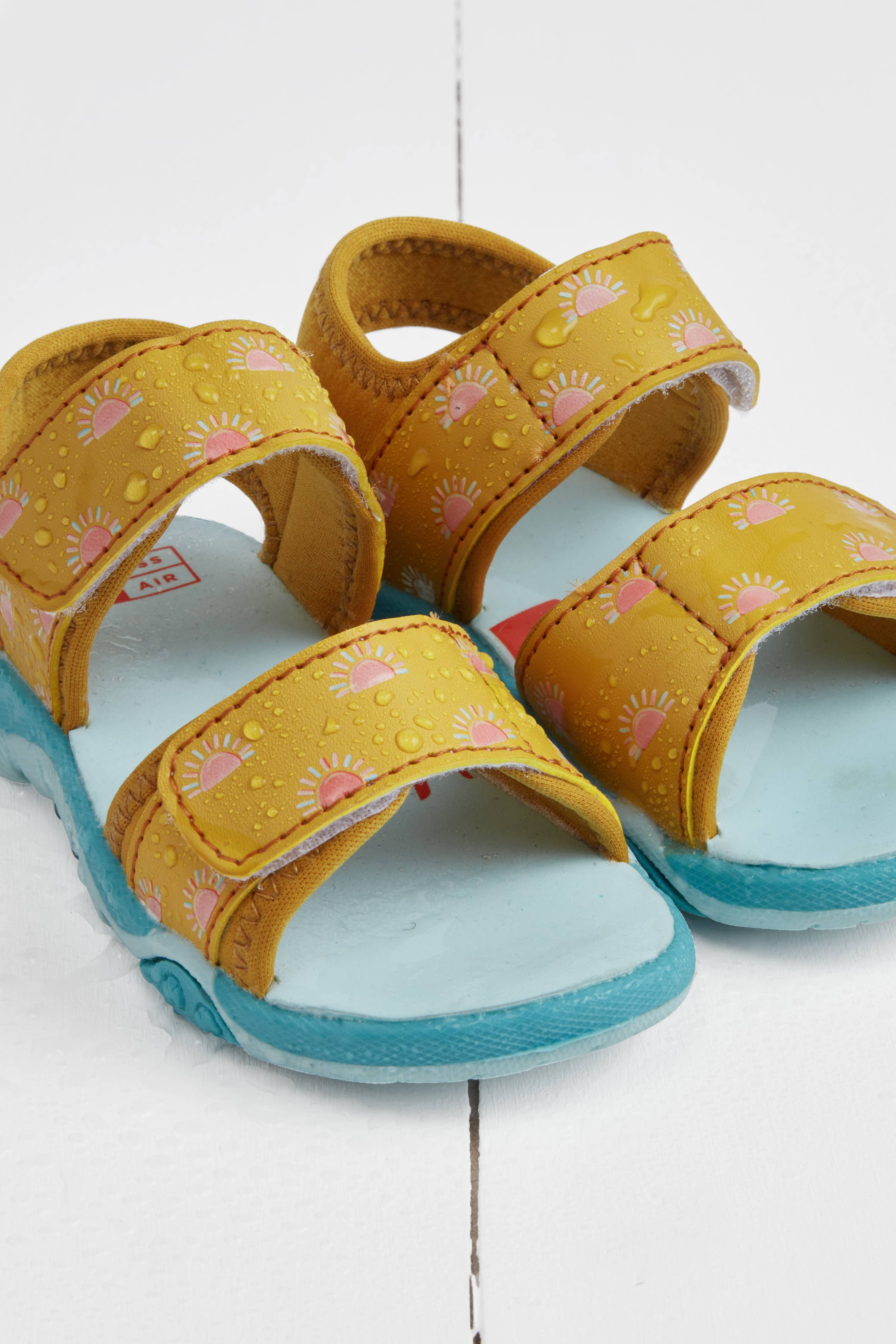 Grass & Air Kids Ochre Colour-Changing Sandals