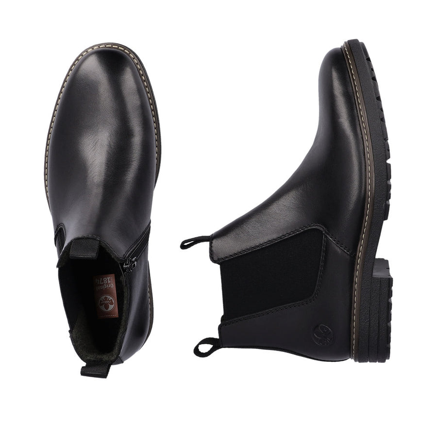 Rieker 33180-00 Mens Black Boots