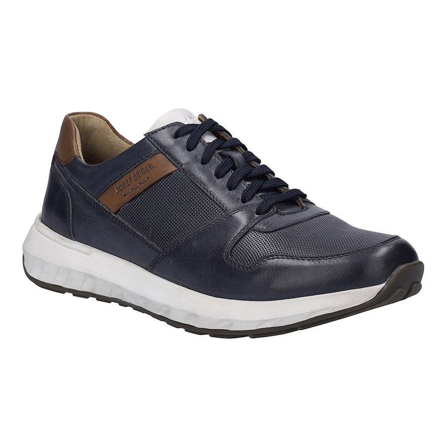 Josef Seibel Cameron 10 Navy Textile Sneaker