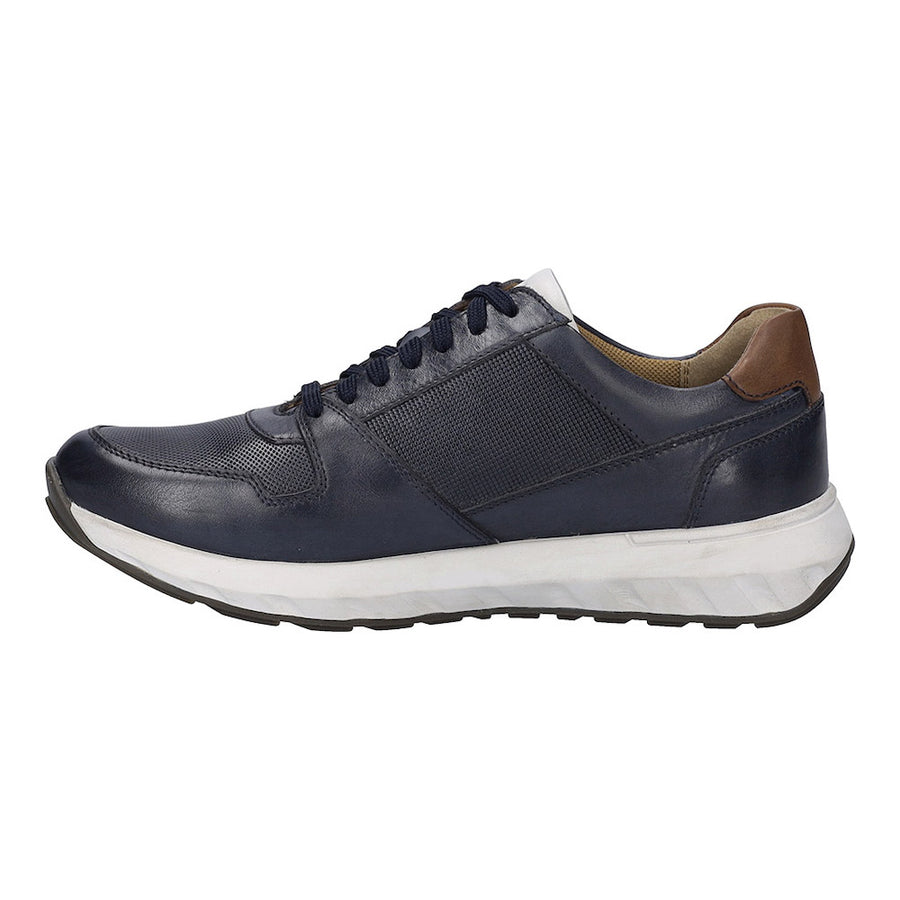 Josef Seibel Cameron 10 Navy Textile Sneaker