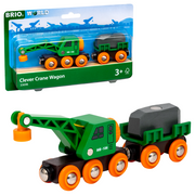 BRIO Clever Crane Wagon 33698