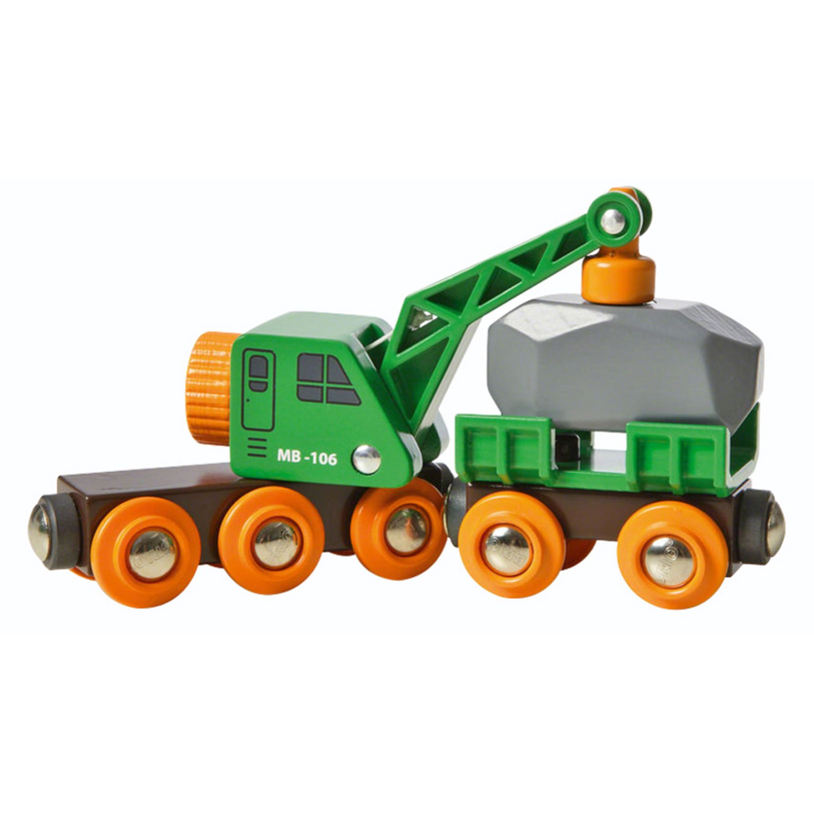 BRIO Clever Crane Wagon 33698