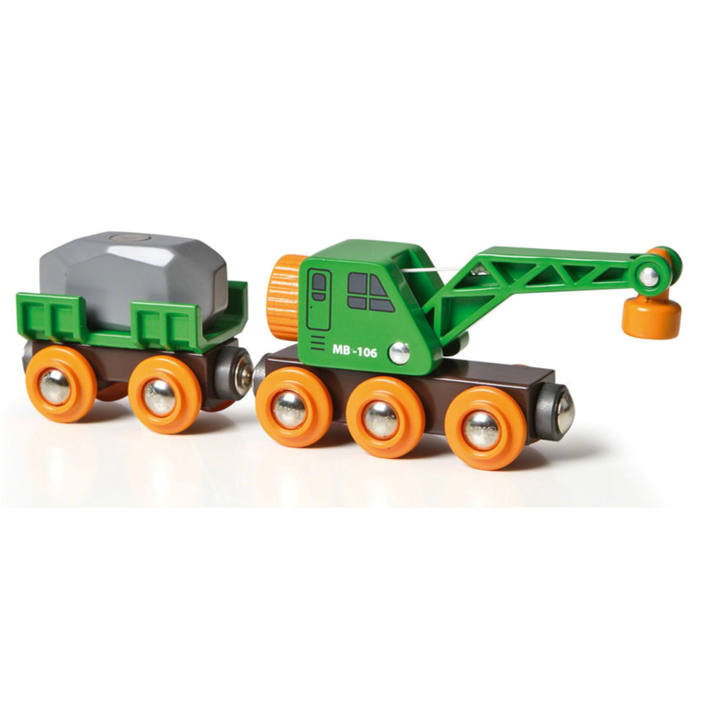 BRIO Clever Crane Wagon 33698