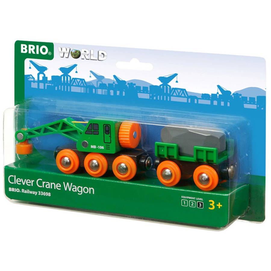 BRIO Clever Crane Wagon 33698