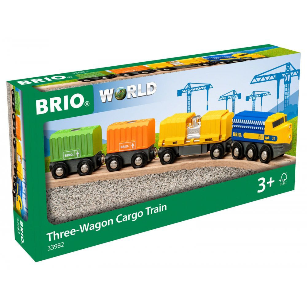 BRIO Three-Wagon Cargo Train 33982