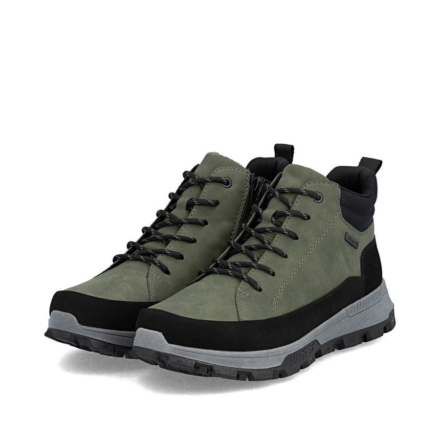 Rieker 35508-54 Mens Water Resistant Green Boots