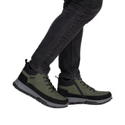 Rieker 35508-54 Mens Water Resistant Green Boots