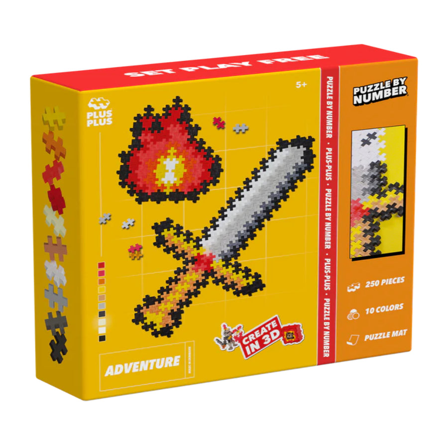 Plus-Plus Puzzle By Number - 250 Piece Adventure 3910