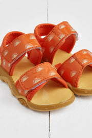 Grass & Air Kids Orange Colour-Changing Sandals