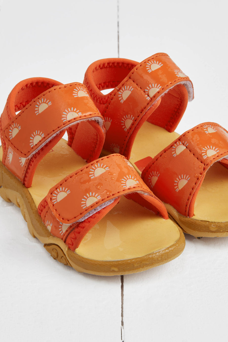 Grass & Air Kids Orange Colour-Changing Sandals
