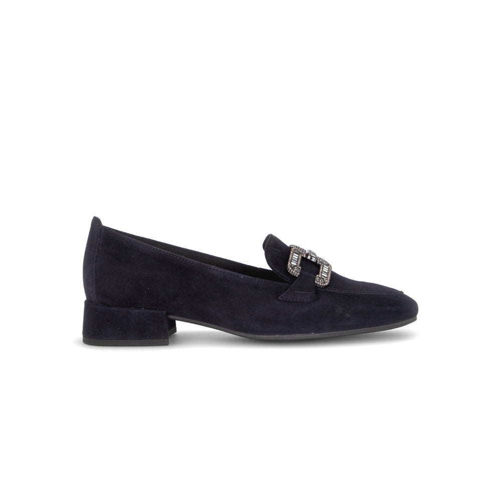 Gabor 4002.02.002 GIFT Dark Blue Suede Loafers
