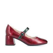 Rieker 44752-35 Womens Red Patent Mary Jane Court Shoes