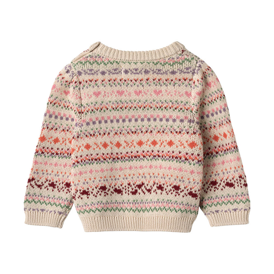 Wheat Jaquard Pullover Olga - 9042 Multi