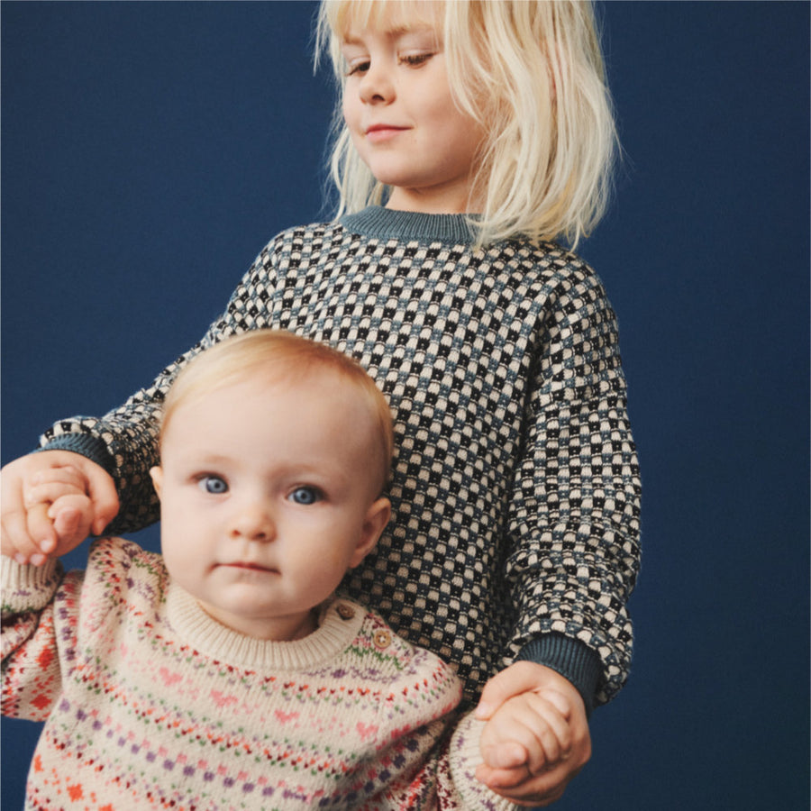 Wheat Jaquard Pullover Olga - 9042 Multi