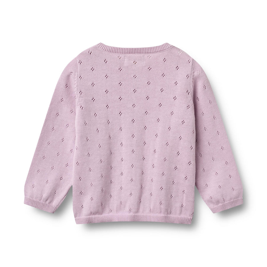 Wheat Knit Cardigan Maia - 4518-560 1346 Lavender