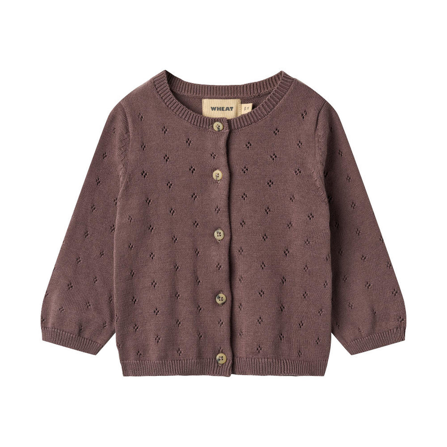 Wheat Knit Cardigan Maia - 2378 Plum