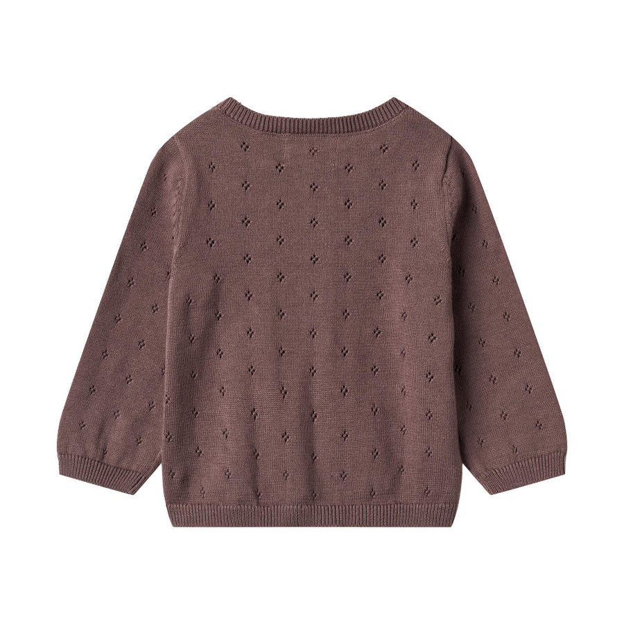 Wheat Knit Cardigan Maia - 2378 Plum
