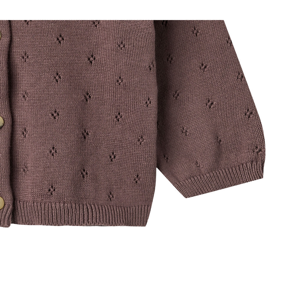 Wheat Knit Cardigan Maia - 2378 Plum