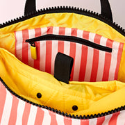 Roka Canfield Backpack in Coral Stripe Canvas