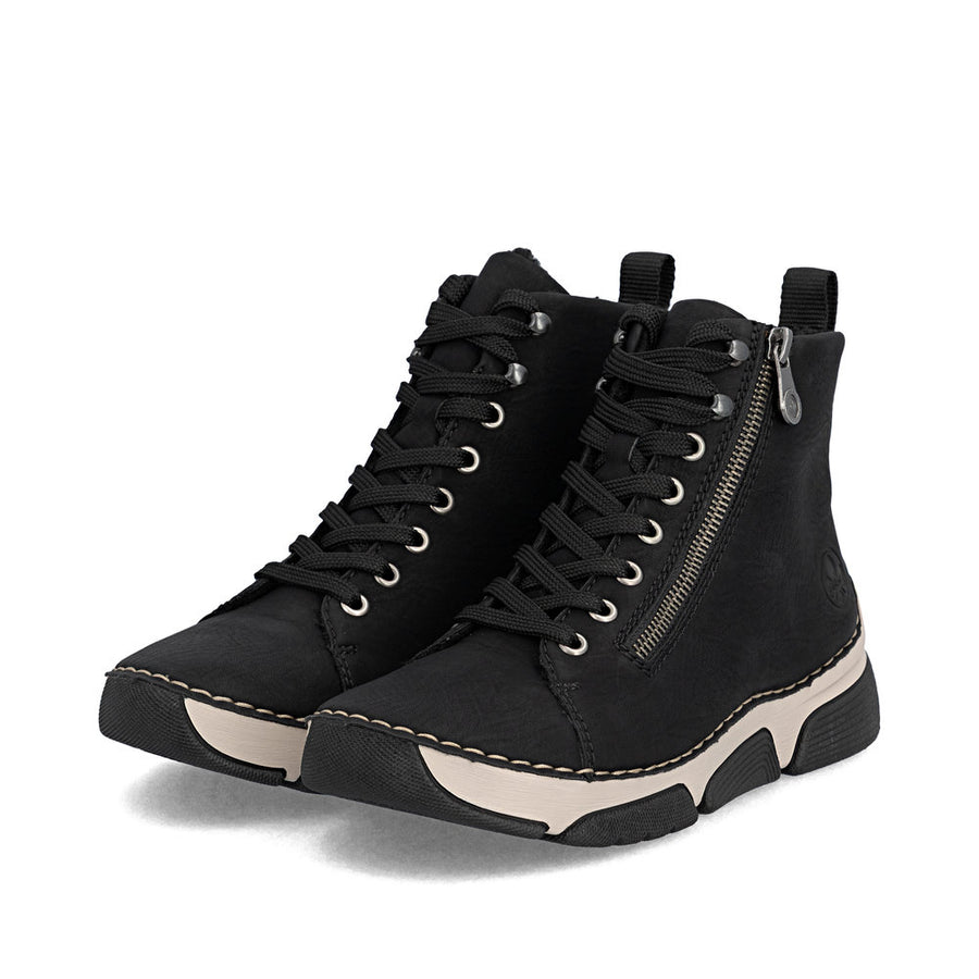 Rieker 45920-01 Womens Black warm lined Boots