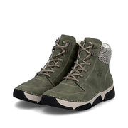 Rieker 45955-54 Womens Green warm Lined Boots