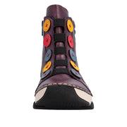 Rieker 45977-30 Burgundy Button Boots