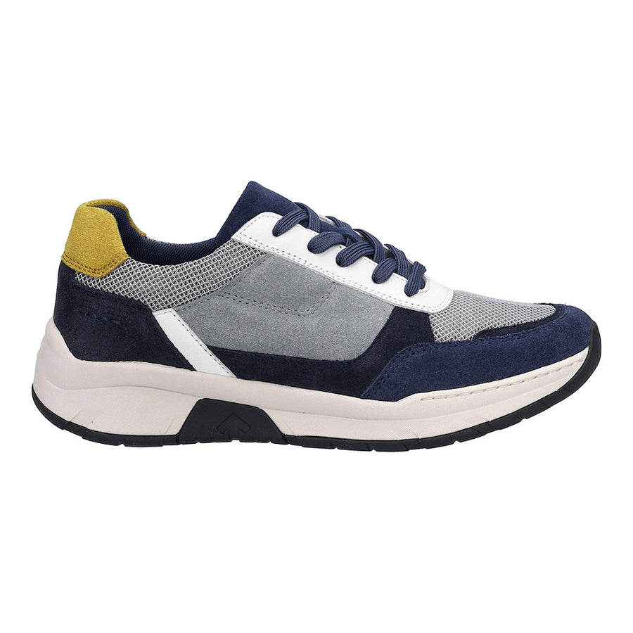 Josef Seibel Mitchell 10 Blue Leather Sneaker