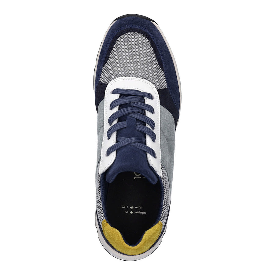 Josef Seibel Mitchell 10 Blue Leather Sneaker
