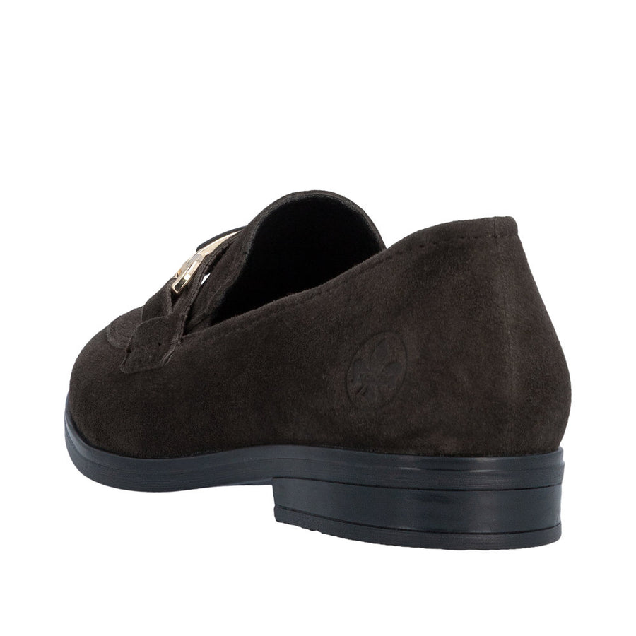 Rieker 46262-25 Havanna Brown Suede Loafers