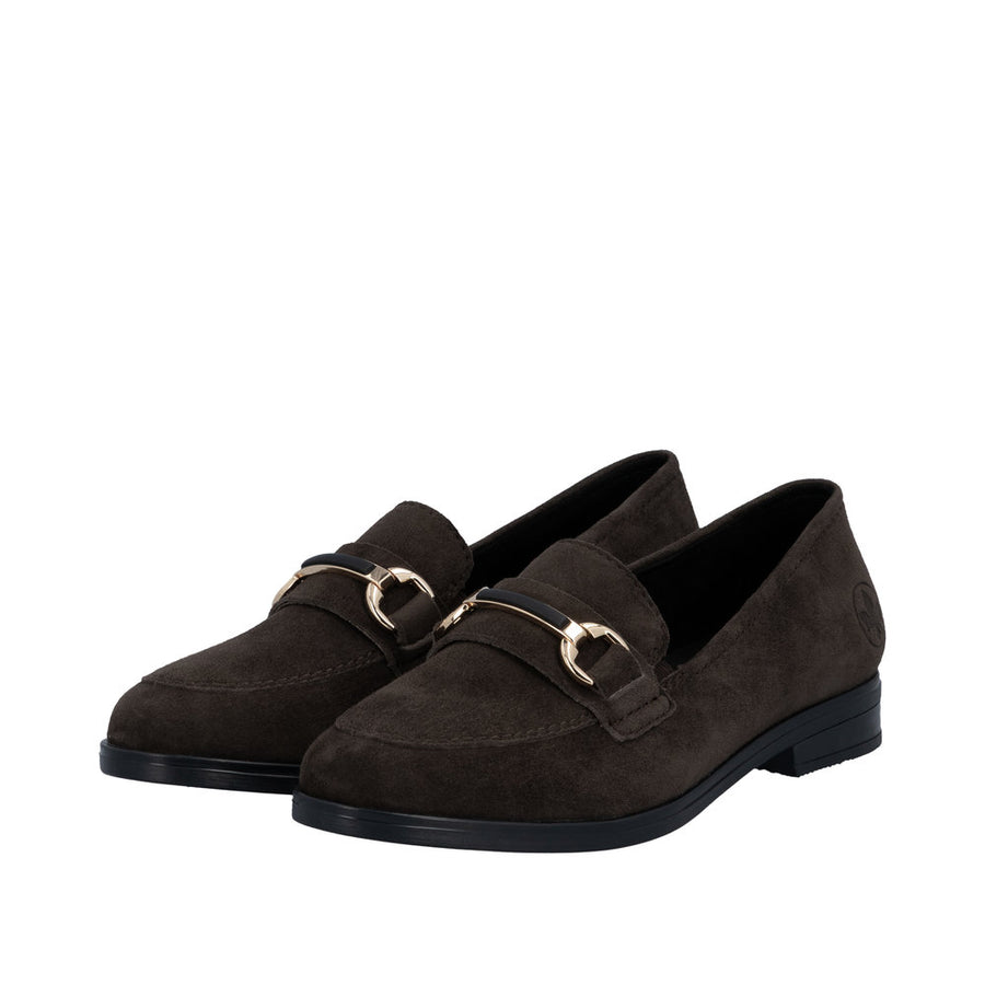 Rieker 46262-25 Havanna Brown Suede Loafers