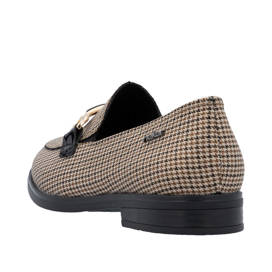 Rieker 46264-60 Beige Patterned Loafers