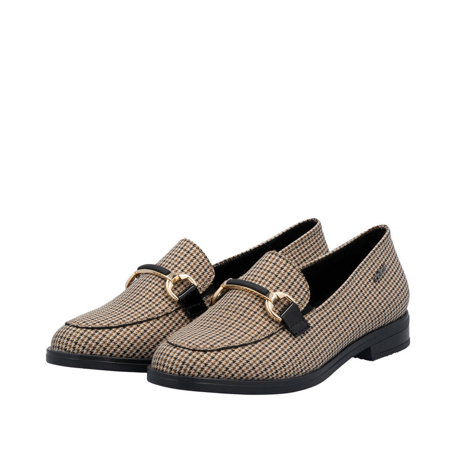 Rieker 46264-60 Beige Patterned Loafers