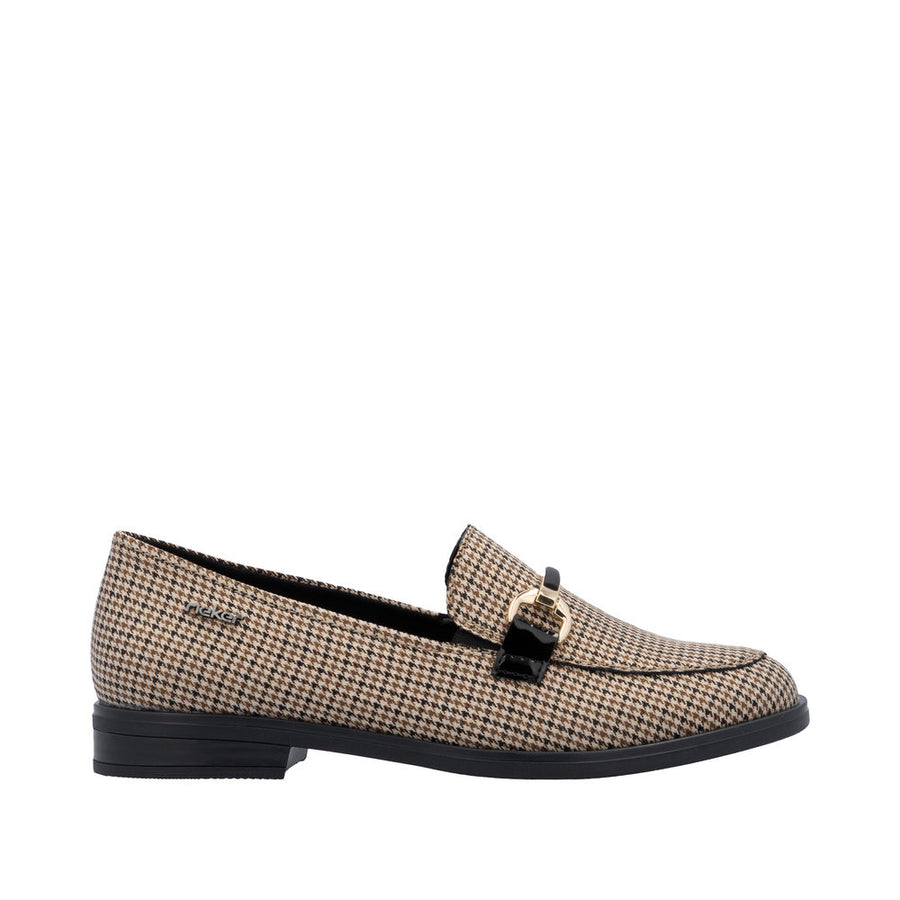 Rieker 46264-60 Beige Patterned Loafers
