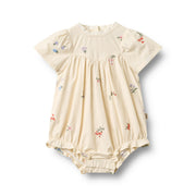Wheat Romper Margit - 4975-235 9644 Ivory Embroidery Flowers