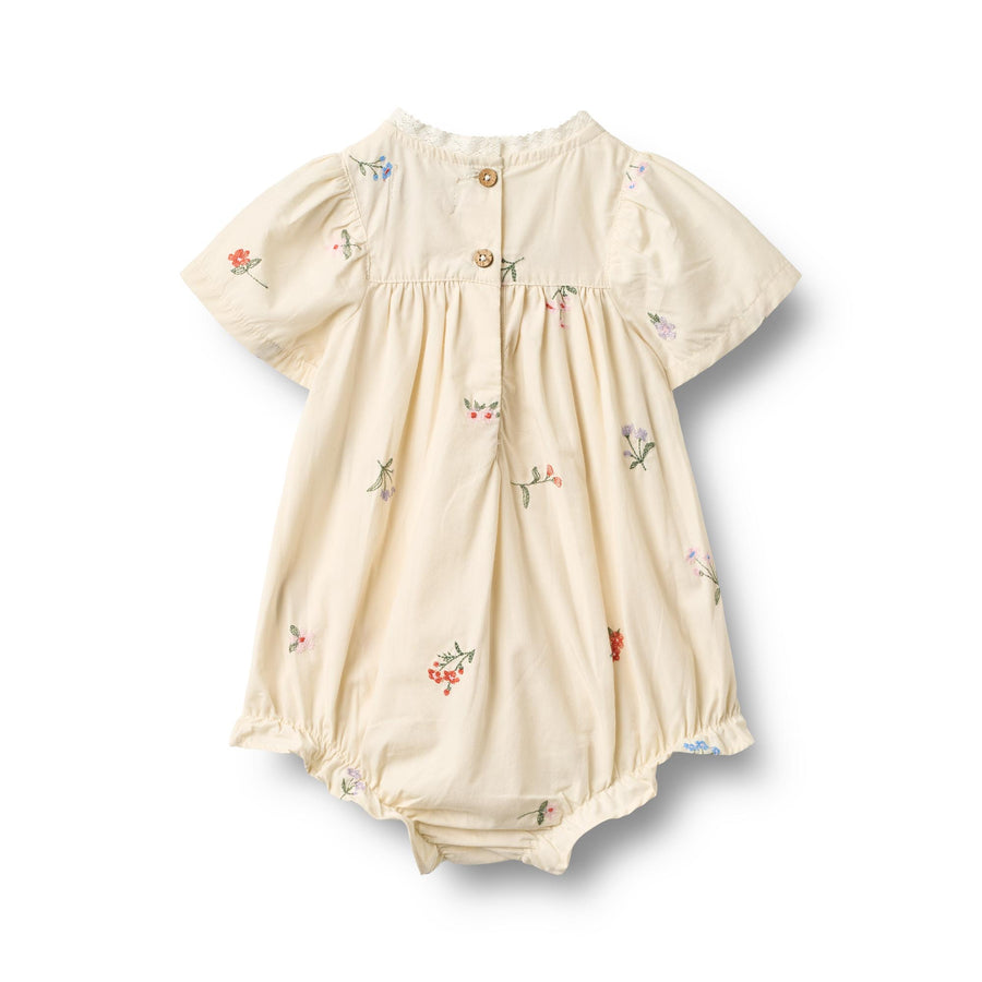 Wheat Romper Margit - 4975-235 9644 Ivory Embroidery Flowers